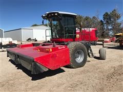 2017 Massey Ferguson Hesston WR9860 Twin Max Razor Bar Self-Propelled Swather 