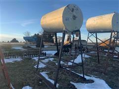 300-Gallon Fuel Tank On Stand 