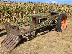 John Deere B 2WD Tractor W/Loader 