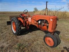 1953 Allis-Chalmers CA 2WD Row-Crop Tractor W/Blade 