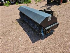 Jenkins Hydraulic Angle Broom For Skid Steer 