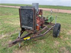 Irrigation Pump Engine On A S/A Trailer 