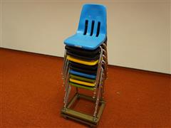 Stackable Chairs W/Dolly 