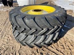 Michelin 18.4-42 Agribib 10-Bolt Radial Dual Tires & Rims 