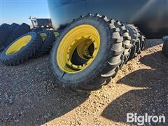 Firestone Maxitraction 620/70R46 Tires On John Deere Rims 