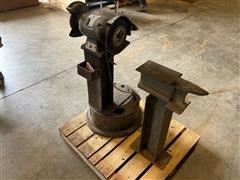 Test Rite Model 120 Bench Grinder & Shop Anvil 