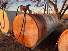 2000 Gallon Double Walled Steel Storage Tank 