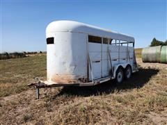 1970 Shop Built T/A Livestock Trailer 