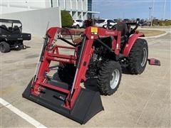 2018 Mahindra 2638 4WD Compact Utility Tractor W/Loader (INOPERABLE- PARTS ONLY) 
