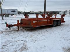 1997 Rice 18' 4-Reel T/A Utility Trailer 