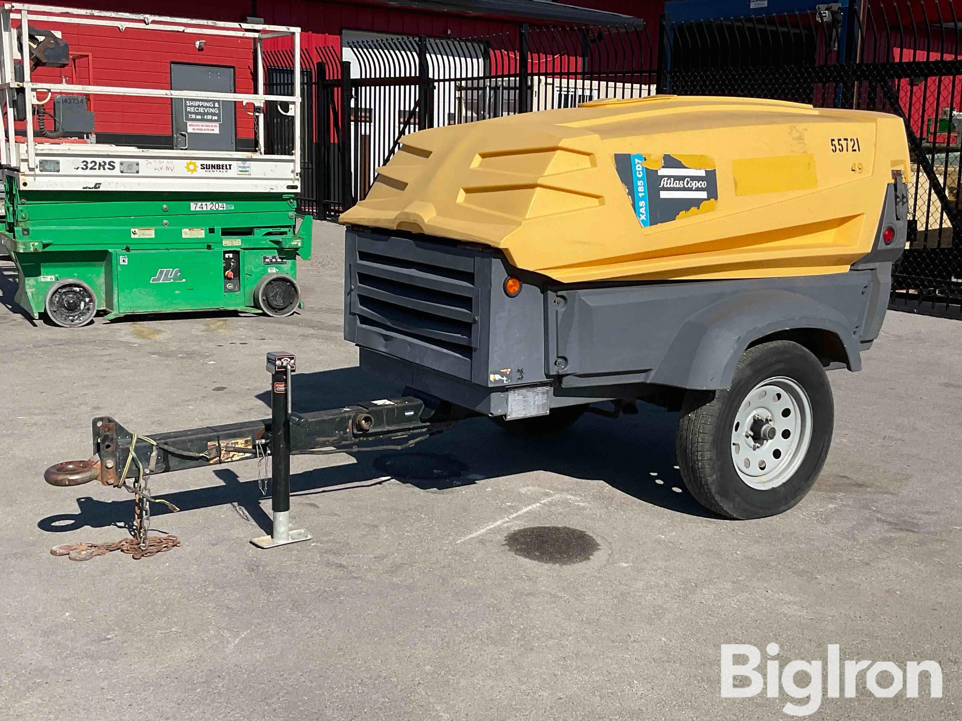 2017 Atlas Copco XAS185 CD7 PE T4F Portable Air Compressor 