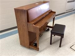 Baldwin Piano & Chair 