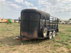 1972 Homemade T/A Livestock Trailer 