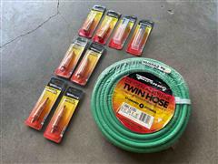 Forney Oxy-Acetylene Hose & Cutting Tips 
