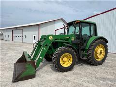 2006 John Deere 6420 MFWD Tractor W/Loader 