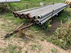 6” Irrigation Pipe With Trailer 
