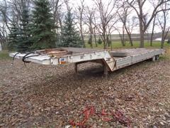 1984 Muv-All T/A Heavy Duty Fixed Neck Lowboy W/Hyd Tail Section & Winch 