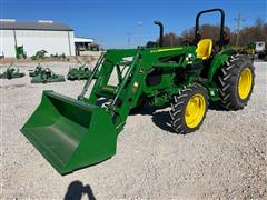 2021 John Deere 5055E MFWD Tractor W/Loader 