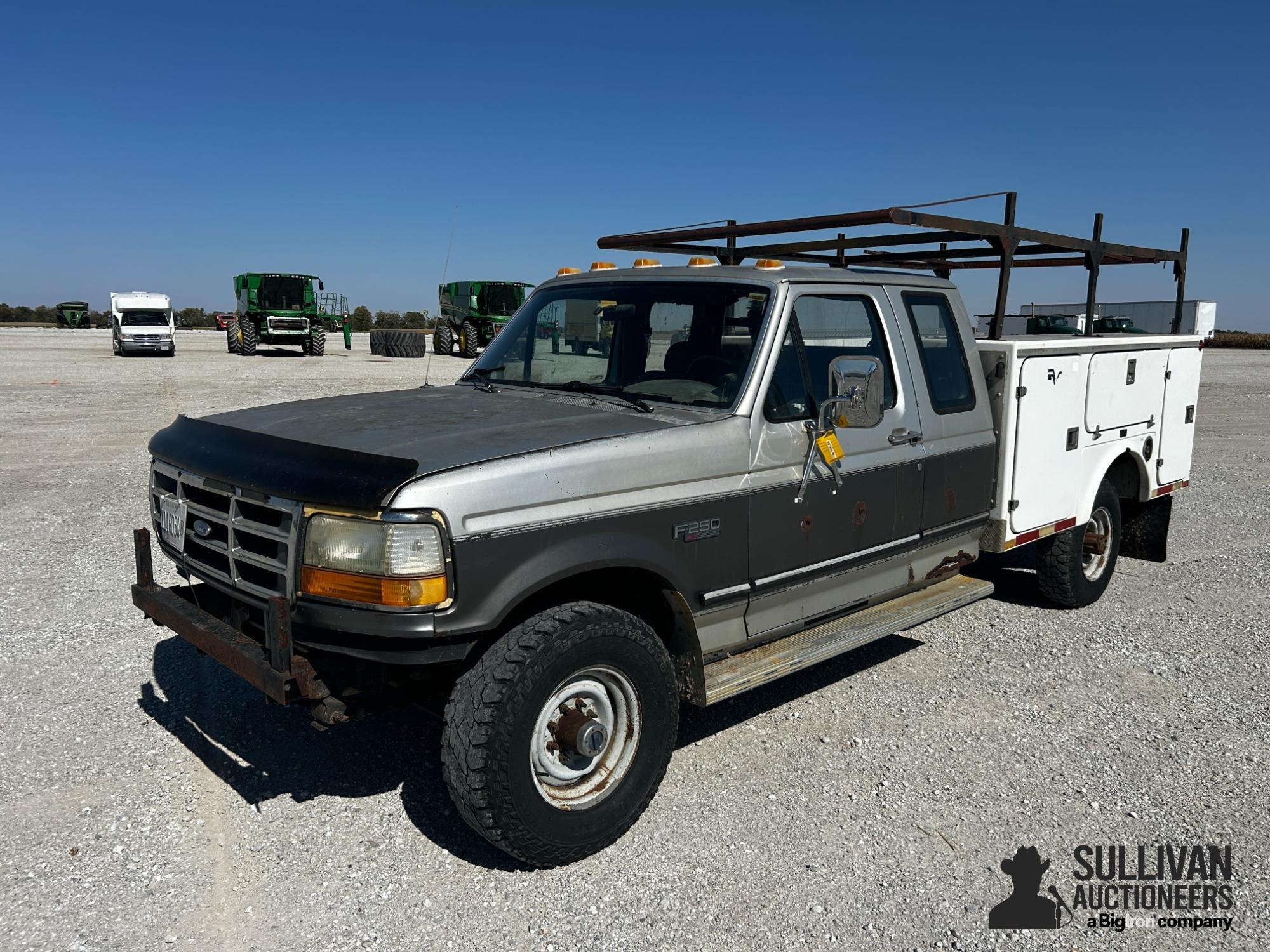 1992 Ford F250 XLT 4X4 Extended Cab Utility Truck 