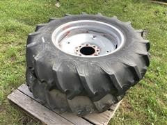 Firestone / Samson Traction Field & Road/ Agritrac 12.4/24 Tractor Tires/rims 