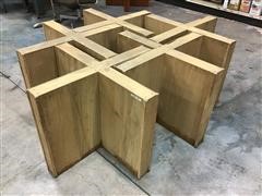 Wood Frame Table Pedestals 