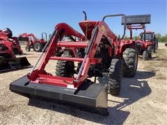2018 Mahindra 5555 Shuttle MFWD Compact Utility Tractor W/Loader 