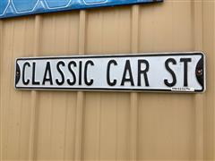 Classic Car Street Sign 