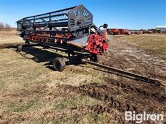 1995 Case 1020 Platform W/header Trailer 