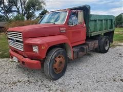 1982 Ford F600 S/A Dump Truck 