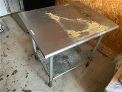 Stainless Steel Prep Table 