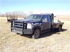 2011 Ford F550 4x4 Extended Cab Bale Bed Pickup 