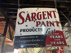 Sargent-Gerke Co Paint Products Porcelain Sign 