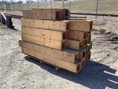 8x8 Wood Boxed Posts 