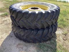 Goodyear Dyna Torque 18.4-38 Rear Tires & Rims 