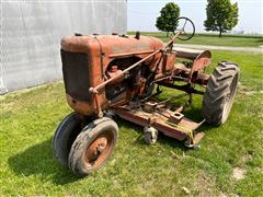 1947 Allis-Chalmers C 2WD Tractor W/Woods Belly Mower 