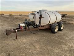 Trailer W/750-Gallon Poly Tank & Pump 