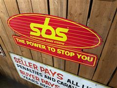 Sbs Metal Brake Sign 
