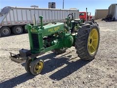 1937 John Deere Unstyled A Pulling Tractor 