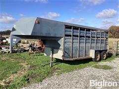 1992 Hillsboro 6x16 Gooseneck T/A Livestock Trailer 