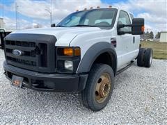 2008 Ford F450XL Super Duty 4x4 Dually Extended Cab & Chassis 