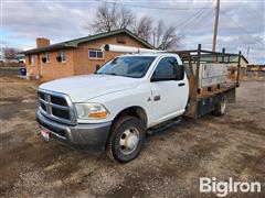 2011 RAM 3500 4x4 Flatbed Pickup W/Toolboxes 