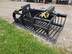 2022 Mid-State Rock/Brush Grapple Skid Steer Attachment 