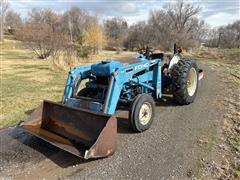 1990 Ford 3230 2WD Tractor W/Loader & Shredder 