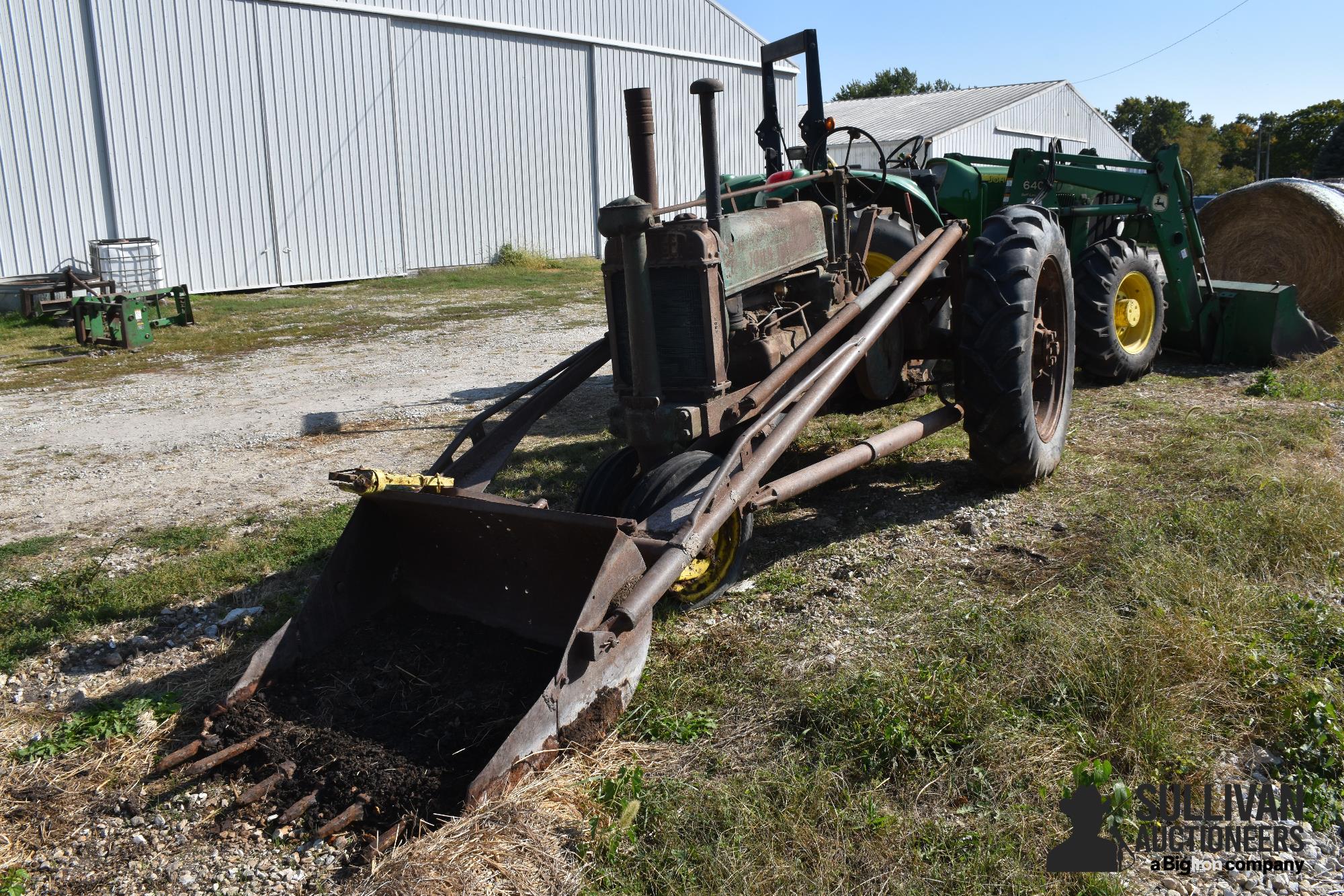 John Deere A 2WD Tractor W/Loader 