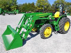 2021 John Deere 5075E MFWD Tractor W/Loader 