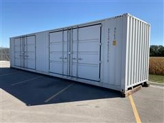 2018 40’ 3-Door Metal Shipping Container 