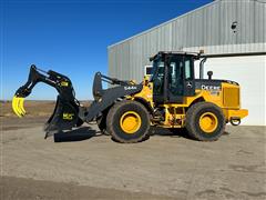 2015 John Deere 544K Wheel Loader W/Grapple 