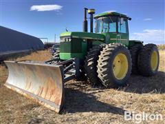 1983 John Deere 8650 4WD Tractor W/14' Grouser Blade 