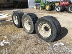 Michelin Super Single 445/50R22.5 Tires & Rims 