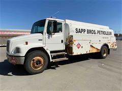 1997 Freightliner FL70 5-Compartment S/A Fuel Tanker Truck 